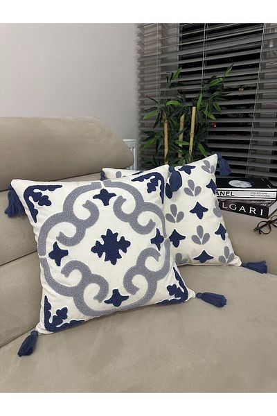 en gözde home PUNCH EMBROIDERED 2 PIECES OF KIRLENT CASE