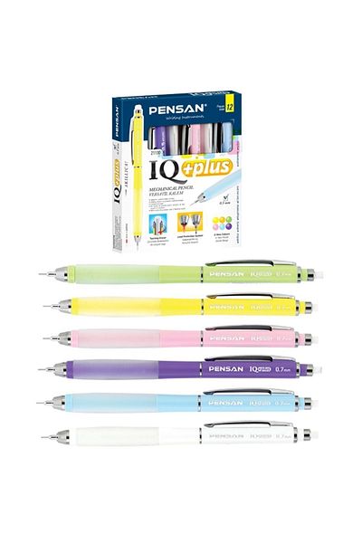 Pensan My Iq Plus Versatil Pen 0.7mm Pastel Colors White