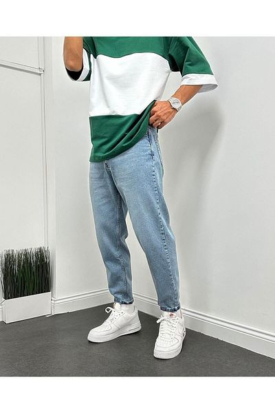 NO61 MAN Μπλε Grinded Comfortable Boyfriend Jeans