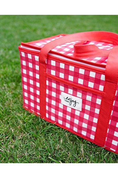 Smyak Termos Çanta - Termal Isı Yalıtımlı Yemek Taşıma Çantası Kamp Piknik Çantası 35 X 20 X 20 Cm