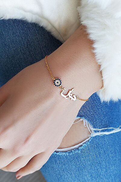 VAOOV 925 Ayar Gümüş Nazarlı Arapça Isim Bileklik