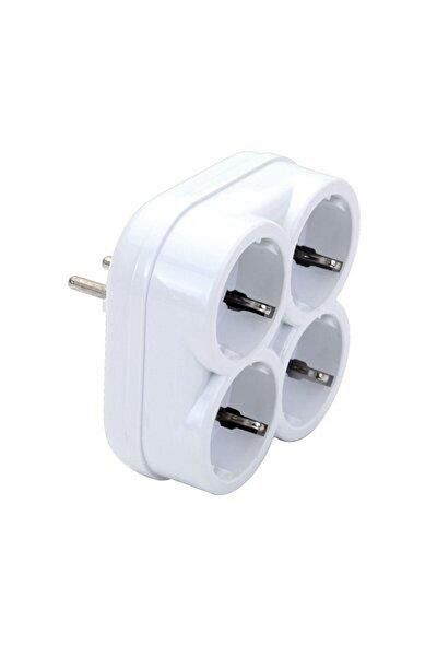 MAKEL 4-Piece White Golyat Socket - Square Grounded