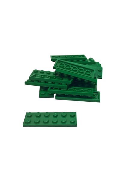 LEGO Green Flat Brick Moc Custom Accessory Plate - 2X6, 3 Pieces to Send