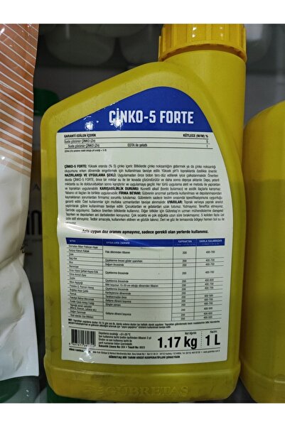 GÜBRETAŞ Çinko-5 Forte