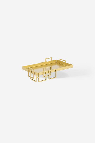Rarart Concept Δίσκος παρουσίασης Natty Gold Square Footed 2 τεμαχίων - Organizer πολλαπλών χρήσεων