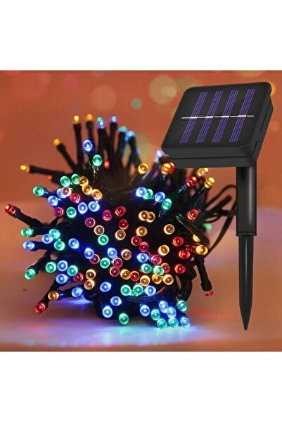 Toptanhane Solar Güneş Enerjili Dış Mekan Bahçe 8 Modlu 12 Metre 100 Led Rgb Aydınlatma