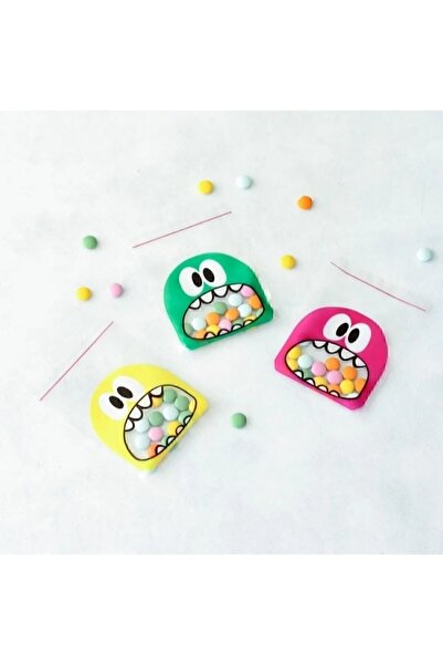 Elizada 50 Adet Kurabiye Poşeti Şeffaf Karışık Kendinden Yapışkanlı 10x15