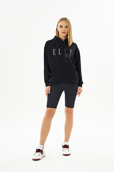 ELLE Sport Kapüşonlu Cepli Reflektör Kadın Sweatshirt