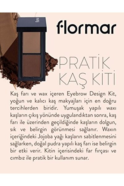 Flormar Eyebrow Design Kaş Kiti No:30 Medium 8690604450442
