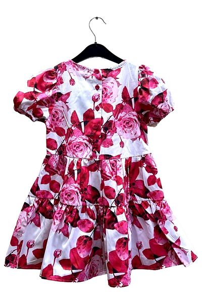 Cloise Kids Girls Poplin Red Dress