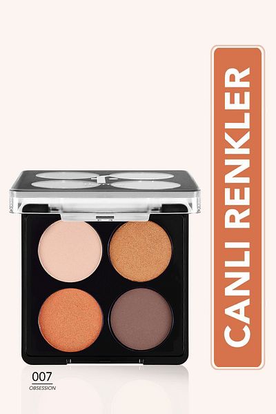 Flormar 007 Obsession Matte & Shimmer Eyeshadow Palette - Color Eyeshadow Palette -8682536051217