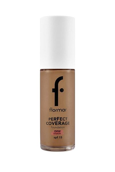 Flormar Perfect Coverage Intensive Concealing Water Based Foundation (WARM BOTTOM TONE) -136 Chesnut -8682536070652