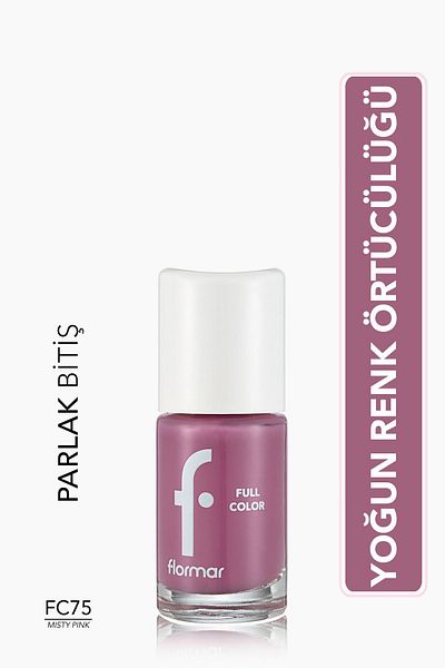 Flormar Yoğun Pigmentli Parlak Oje- Full Color Nail Enamel- Fc75 Mısty Pınk -8690604612734
