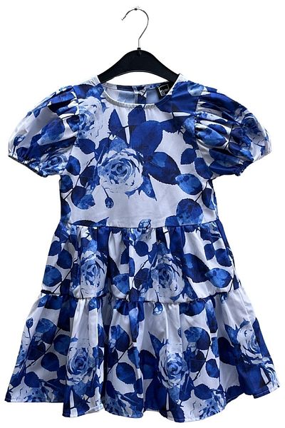 Cloise Kids Girls Poplin Blue Dress