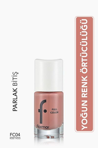 Flormar Yoğun Pigmentli Parlak Oje- Full Color Nail Enamel- Fc04 Rose I Hold -8690604310401