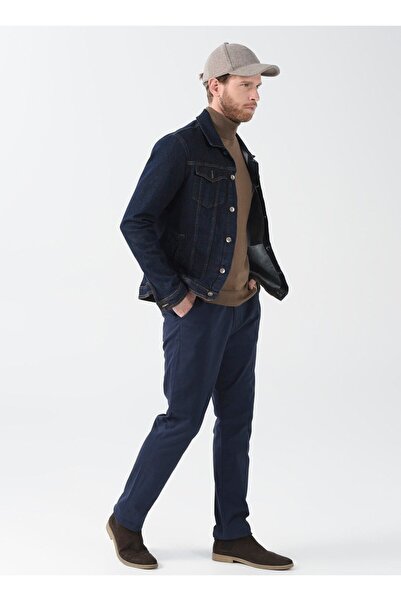 Fabrika Comfort Düşük Bel Dar Paça Lacivert Erkek Chino Pantolon Cm Pnt 605