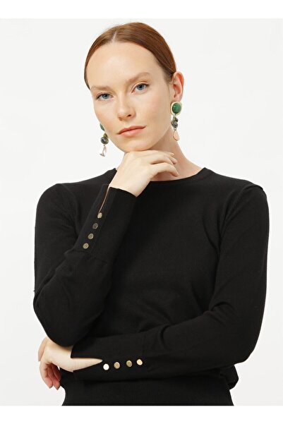 Fabrika Düz Siyah Kazak