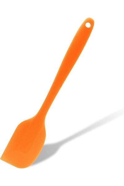 viarella Orange Silicone Spatula Heat Resistant Fireproof Non-Stick Anti-Scratch 27cm