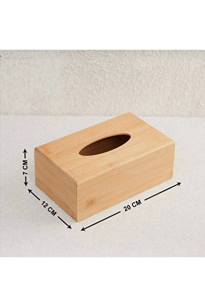 NESS AVM KAĞIT MENDİL KUTUSU BAMBU 22X12X8 CM AHŞAP PEÇETELİK MASA ÜSTÜ PEÇETELİK KALİTELİ