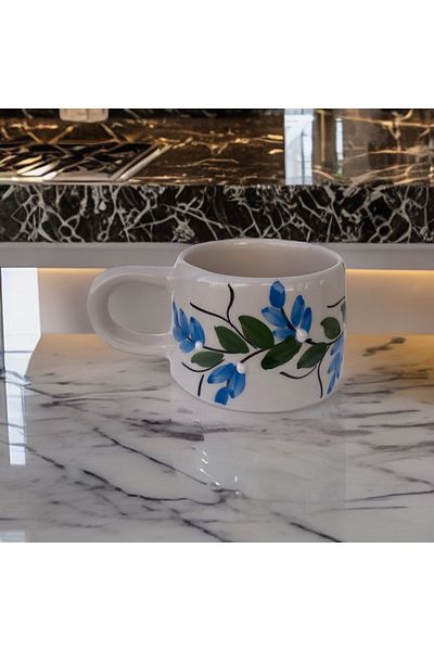 İlbay Çini Takı Blue Grape Lace Mug