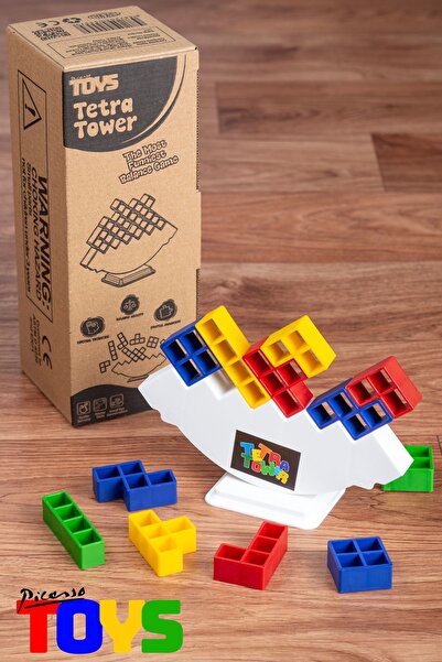 Picasso Toys لعبة برج التوتير 21 قطعة لعبة برج التوتير