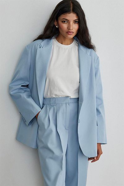 Suud Collection Masculine Blue Blazer Jacket