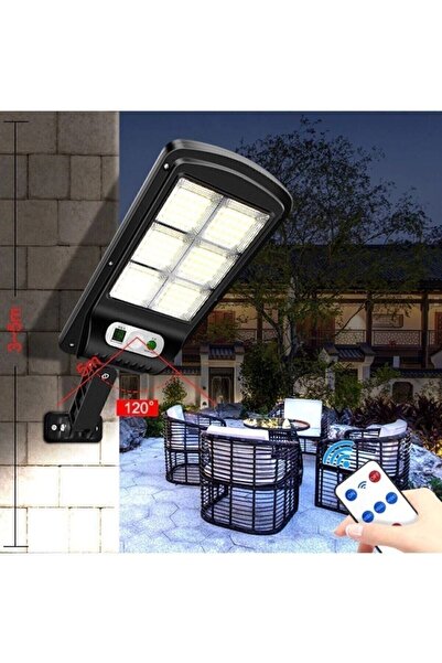DEMİRHAN İTHALAT Solar Güneş Enerjili Led Bahçe Aydınlatması 96 Ledli 3 Modlu Hareket Sensörlü Duvar Lambası.