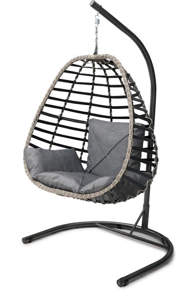 Tu Tienda Rattan Tek Kişilik Bahçe Balkon Ev Salıncağı,antrasit
