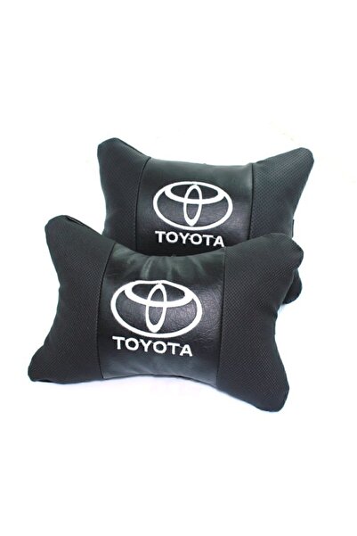 Toyota Logolu Lüx Boyun Yastığı Çift Suni Deri