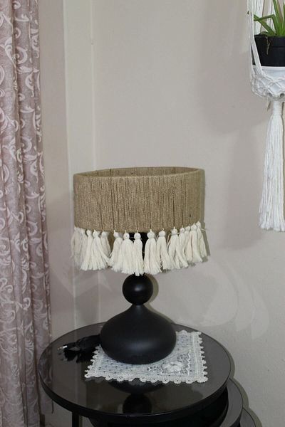 571 Store Casa Foot Jute - Lampshade Night Lamp and Bedside Decorative Lamp