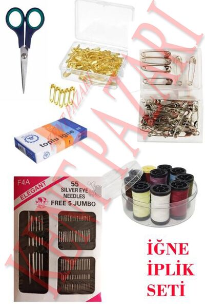 Kent Pazarı طقم خيط إبرة الخياطة 6 قطع
