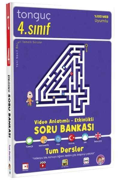 Tonguç Yayınları 4. Sınıf Tüm Dersler Video Anlatımlı - Etkinlikli Soru Banka...