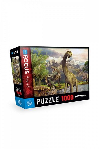 Blue Focus 1000 Piece Puzzle - World of Dinosaurs (World of Dinosaurs)