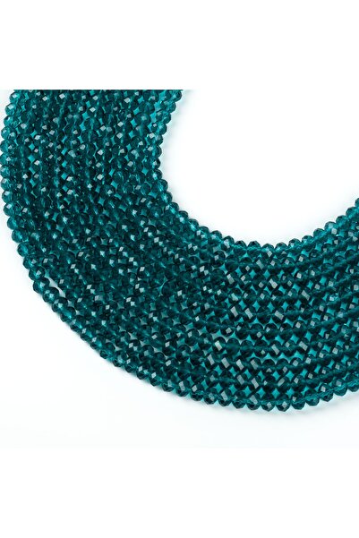 yfhobi 1 DİZİ (40 cm - 70 Adet) - 8 mm YASSI KRİSTAL CAM BONCUK, ŞEFFAF PETRO...