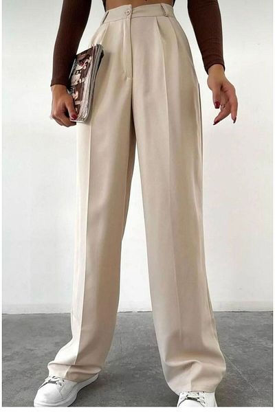SU SHE High Waist Wander's Palazzo Trousers - Wide Leg