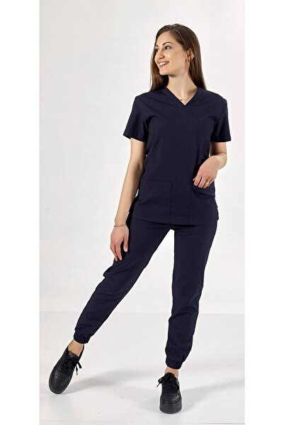 Uçak Medikal Темно-синій уніформа для бігу з джоггингом, джерсі для медсестер та лікарів