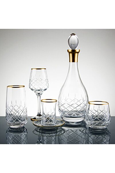 Barok Sofra Set 61 Parça Gloria Mat Altın.