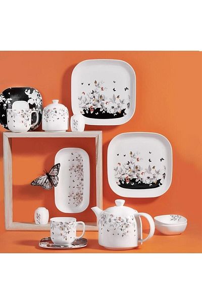 KORKMAZ Kappa Collection A8625 - 28 Piece Breakfast Set