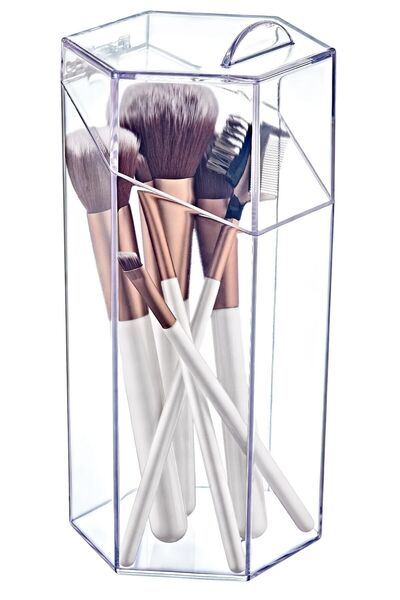 Box Up Kapaklı Fırça Düzenleyici Makyaj Organizer