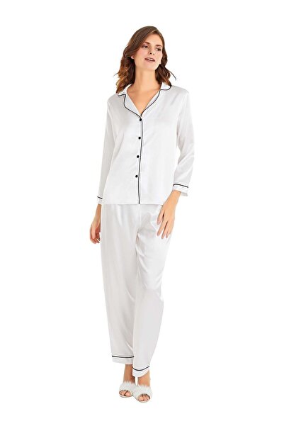 MOONGIRL KADIN SATEN PİJAMA TAKIM