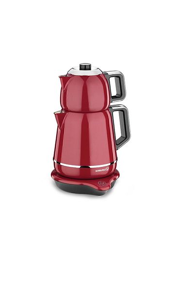 KORKMAZ A332 Demiks Electric Teapot Red