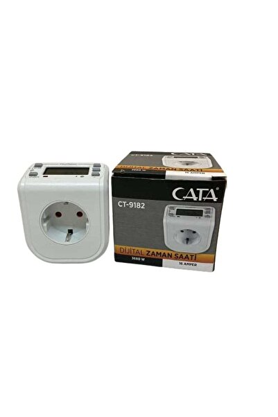 Cata Zaman Ayarlı Dijital Saatli Priz Ct 9182