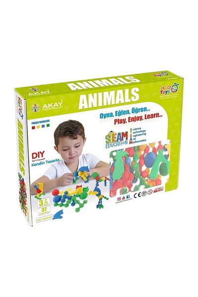 Hi-Q Toys مكعبات بناء الحيوانات