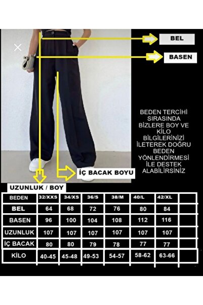 SU SHE Magas derekú WANDER'S Palazzo nadrág - széles szár