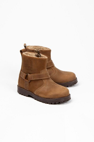 Papuccum Ortopedi Unisex μπότες από γνήσιο δέρμα με φερμουάρ
