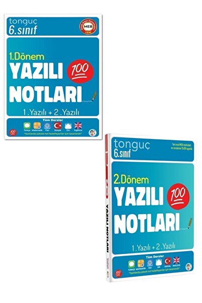 Tonguç Yayınları 6. Sınıf Yazılı Notları 1. ve 2. DÖNEM - 1. ve 2 Yazılı - To...