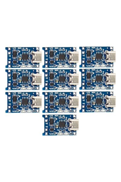 Sensör Modül (10 ADET) Tp4056 Type-c Girişli 3.7v Lityum Pil Şarj Modülü – Bm...
