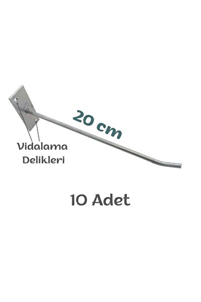 Özfiliz Mağaza Ekipmanları (10 Adet) Vidalanabilir Tel Askılık, Ürün Asmak Iç...