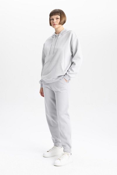 DeFacto Thick Cut Relax Fit Hooded Sweatshirt - Kangaroo Pocket W1240Az23Wn