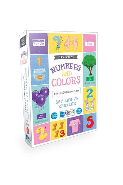 Blue Focus Smart Training Cards - Numbers and Colors